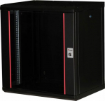 Equip 19" Network cabinet glass door PM 600x450mm 12HE schwarz