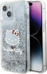 Sourcing Hello Kitty HKHCP14SLIKHET iPhone 14 / 15 / 13 6.1'' silver/silver hardcase Liquid Glitter Charms Kitty Head