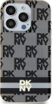 DKNY DKNY DKHMP14LHCPTSK iPhone 14 Pro 6.1'' czarny/black hardcase IML Checkered Mono Pattern & Printed Stripes MagSafe