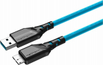 Kabel USB Ednet USB-A - micro-B 5 m Niebieski (MTC-520)