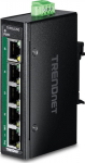 TRENDnet 5-Port Industrial Gigabit PoE+ DIN-Rail Mini Switch