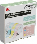 Inne UPrint labels 14mmx40mm, 180 Labels, UP21 4x180 PASTEL