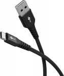 Wentronic Goobay USB-C to USB-A Supersoft Textile Cable with Metal Plugs | 74527