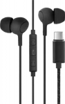 Insmat C10 - Headphones with microphone - inside the ear - wired - USB-C - svart