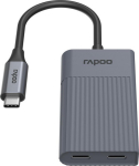 Rapoo USB-C Hub UCH-4013 auf USB-A und USB-C grau 00226496