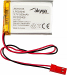 Li-Po battery LP503040 Akyga AKY0185 3.7V / 550mAh PCM connector JST 2-Pin 150mm