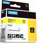 DYMO Rhino Band Vinyl 12mmx5.5m schwarz->wei&szlig;