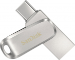 SanDisk Ultra Dual Drive Luxe 256GB USB 3.1 Gen 1 / USB-C USB stick Silver