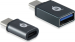 Conceptronic Donn Usb-C Otg Adapter, 2-Pack, Usb-C To Usb-A And