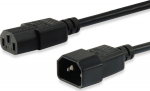 Equip Kaltger&auml;teverl.-Kabel IEC C14->IEC C13 St/Bu 3.00m PVC Polybeutel