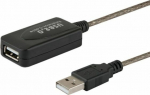 SAVIO CL-130 USB active port extension 10m USB 2.0-A male USB 2.0-A female Black