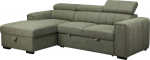 Corner sofa bed ODELIA LC, light green