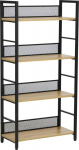 Shelf HECTOR 60x28xH121cm, ash/black