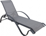 Deck chair BOSTON light grey