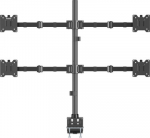 SpeaKa Professional Monitor Desk Stand SP-MM-541 4 Display s 43.2 cm 17" - 88.9 35" Schwarz
