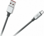 Kabel USB Rebel Comp USB-A - microUSB 2 m Szary (RB-6010-200-B)