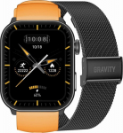 GRAVITY GT28-2 Men&rsquo;s Smartwatch with Strap + Bracelet / orange/black
