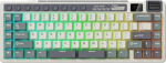 ROYAL KLUDGE RK M70 Cyan Purple Gaming Keyboard Cream switch
