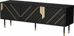 Cama MEBLE Cama 3D MOUNTAIN TV cabinet 154x40x55 black + gold