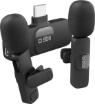 Microphone SBS Lavalier microphones SBS z receiver USB-C 2szt. - czarne