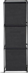 Malys Group SHELF M WITH BOXES BLACK 34.5X34.5X101