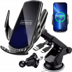 Zenwire Car Phone Holder with Wireless Charger, Windshield Grille, Cockpit Zenwire W30