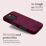 MIO Berry Blooms Magsafe Compatible for iPhone 17, purple