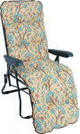 Deck chair BADEN-BADEN beige pad
