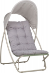 Leisure chair PIPER with canopy, beige