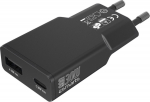Charger 4smarts FlatPlug Duos 30W GaN USB-C/USB-A czarny