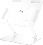 Media-Tech Laptop stand, Adjustable, ergonomic 10-17 cali LAPTOP STAND MT2661W (White)