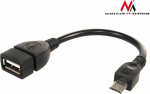 Adapter USB Maclean microUSB - USB Czarny (MCTV-696)