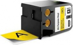 Dymo XTL - Vinyl - Permanent adhesive - Black on yellow - Rolle (0.54 cm x 7 m)