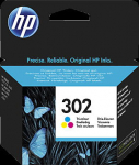 HP 302 Tri-color (F6U65AE) Ink Cartridge, CMY