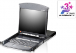 ATE ATEN ALTUSEN KL1516AiM - KVM-Console KVM-Switch - 16 Anschl&uuml;sse - PS/2, USB - 43.2 cm (17")