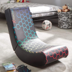 XRocker Gaming black-neon floor chair/foldable