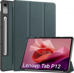 Pouch tablet 4kom.pl Smart Case cover for Lenovo Tab P12 12.7'' TB370 TB370FU 2023, green