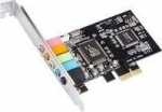 MicroConnect 5.1 Channels PCIe sound card, Main chip : CMI 8738 Channels
