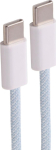 Shiverpeaks USB-C Ladekabel, 2.0, 240W, blue, Textil, 2.5m