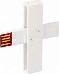PLUSS-ID +ID Smart Card Reader white, BLISTER