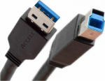 Cable USB InLine USB-A - USB-B 5 m Czarny (35350)
