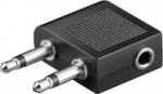 Wentronic Goobay k&otilde;rvaklappide adapter lennukisse 3.5mm