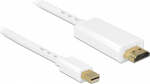 DELOCK Displayport Kabel mini DP -> HDMI St/St 3.00m wei&szlig;