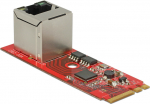 Delock Converter M.2 Key A+E male > 1 x Gigabit
