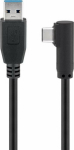 MicroConnect USB-C to USB 3.2 Gen 1 A, Cable, 2m Black, for synching