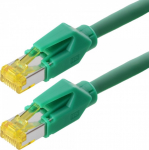 Tecline S/FTP Cat6A - 7.5m - 7.5 m - Cat6a - S/FTP (S-STP) - RJ-45 - RJ-45 - Gr&uuml;n