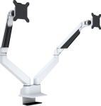 Multibrackets M VESA Gas Lift Arm Dual Side by Side White | VESA 75x75-100x100 | Max 10kg | Table clamp mount | Vit