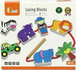 Viga Viga Wooden Ruffle. Threading. Intertwined Blocks Zoo