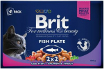 Brit Premium Cat Pouches Fish Plate 4x100g