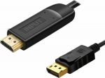 Cable PremiumCord DisplayPort - HDMI 2m czarny (kportad21)